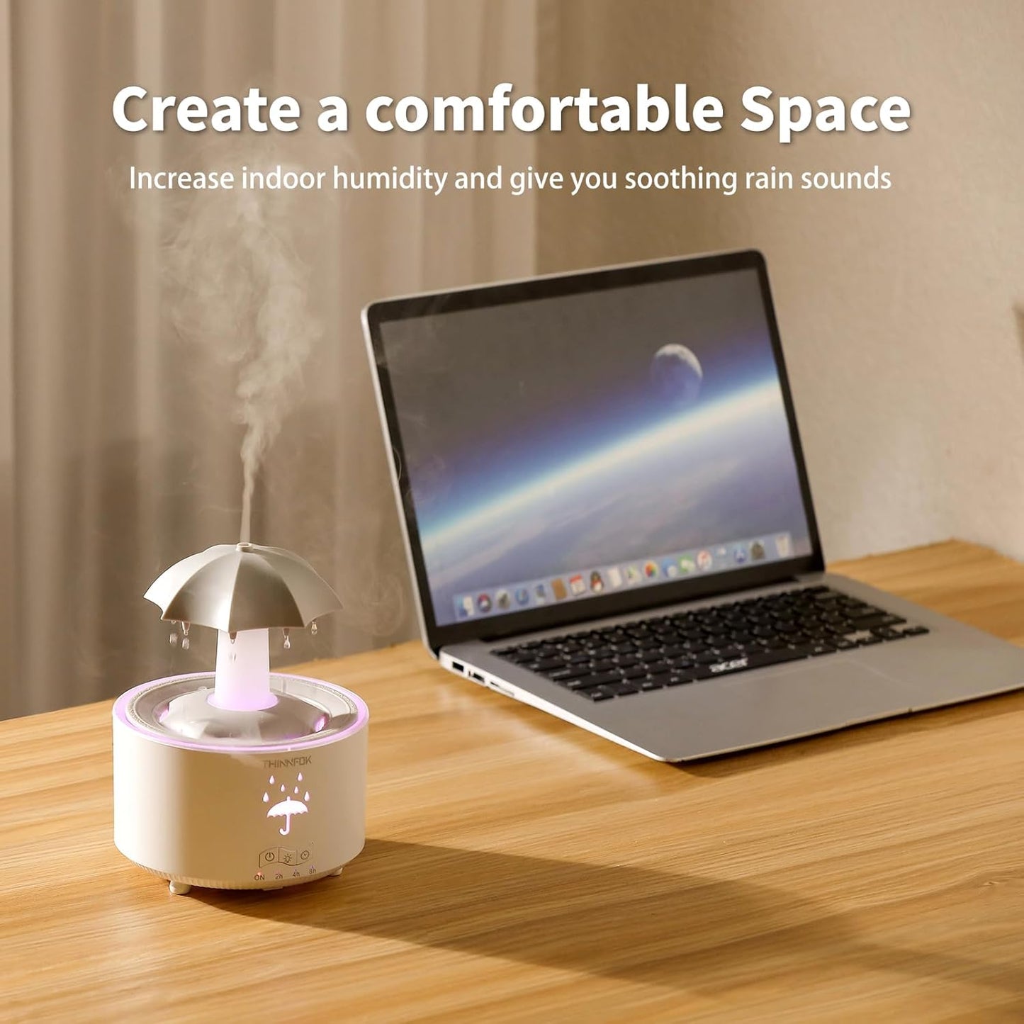 Umbrella Rain Mist Humidifier - Fresh & Relaxing Air