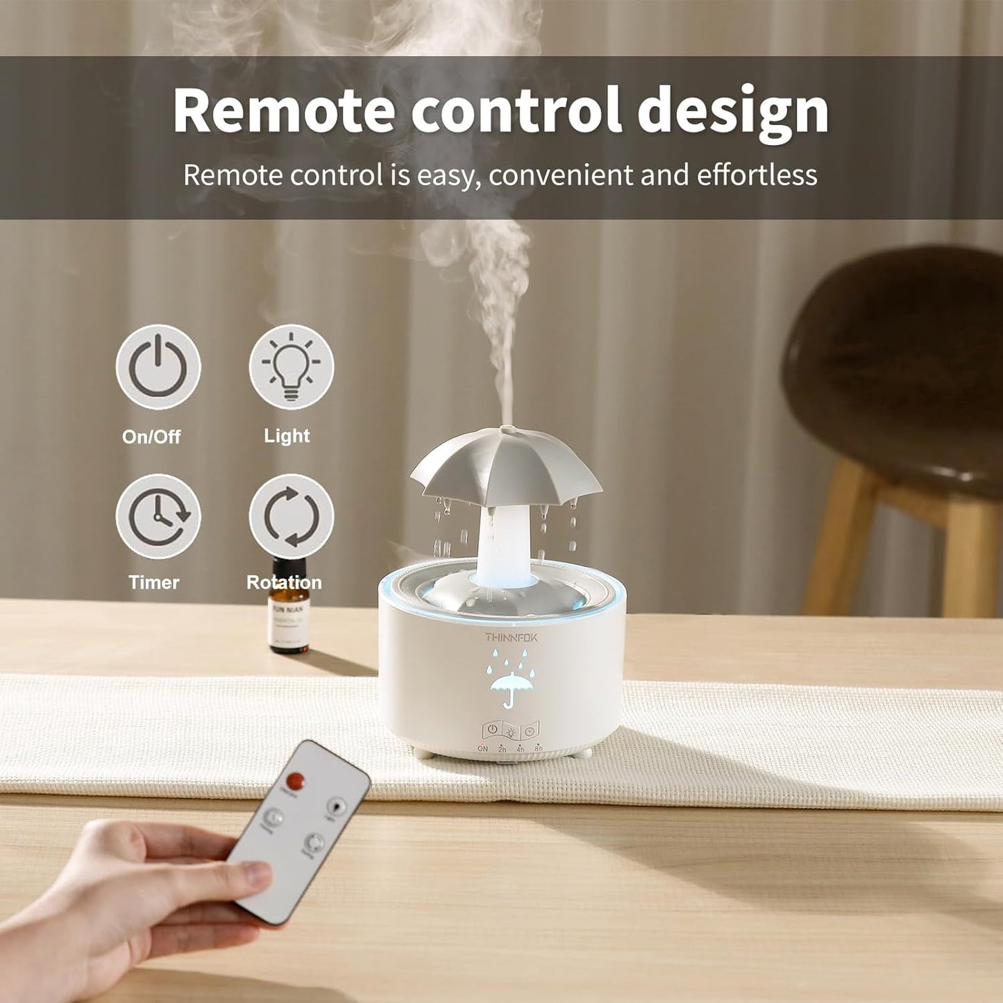 Umbrella Rain Mist Humidifier - Fresh & Relaxing Air